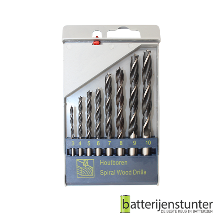 Cassette machinale houtboren 8delig