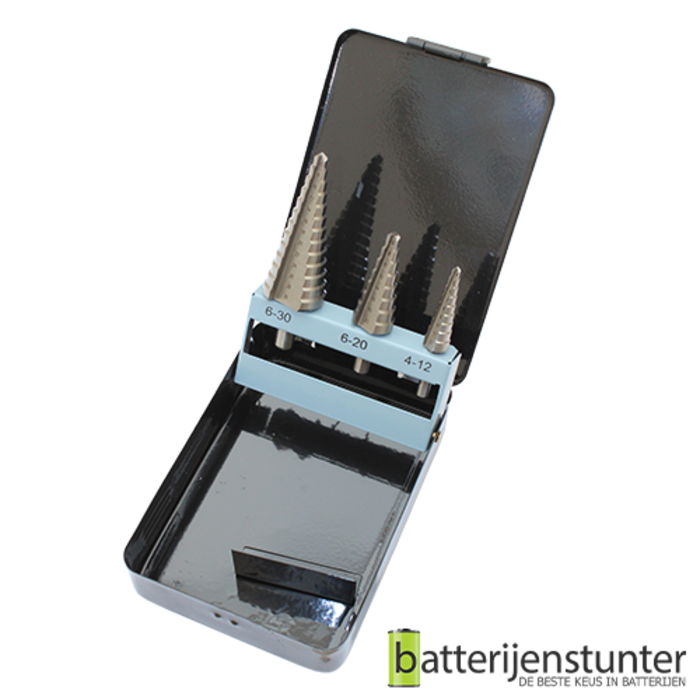 Getrapte borenset 3 delig