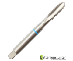 Machinetap M8 doorlopende gaten HSS  M35 5% cobalt metrisch