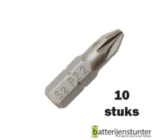 10 stuks pozidriv schroefbit PZ2