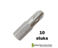 10 stuks pozidriv schroefbit PZ3