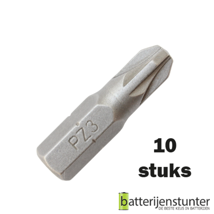 10 stuks pozidriv schroefbit PZ3
