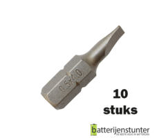 10 stuks platte schroefbit 0,5 x 4mm