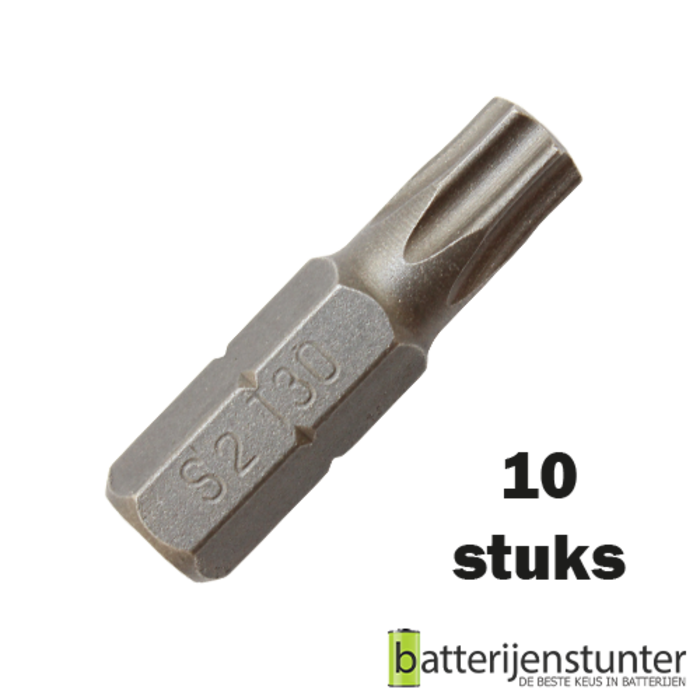 10 stuks torx schroefbit 30mm