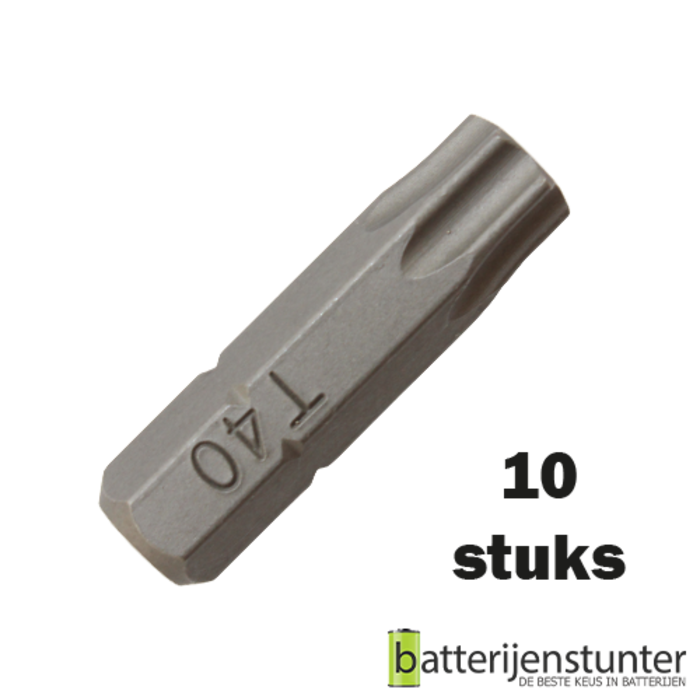 10 stuks torx schroefbit 40mm