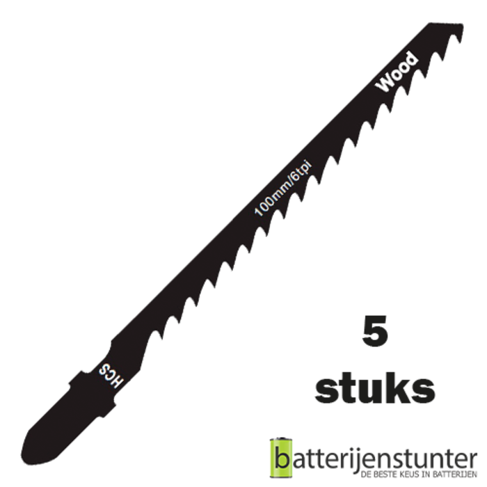 Zaagblad decoupeerzaag hout 75mm 6 TPI voor ronde zaagsnede