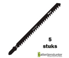 Decoupeerzaagjes hout 100mm 6 TPI rechte zaagsnede