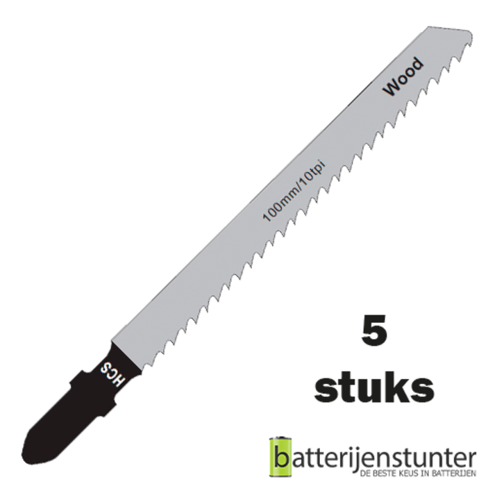 Zaagblad decoupeerzaag hout 75mm 10 TPI voor rechte zaagsnede clean cut