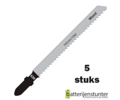 Zaagblad decoupeerzaag hout 75mm 10 TPI reverse voor rechte zaagsnede clean cut