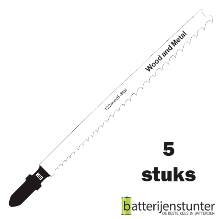 Zaagblad decoupeerzaag universeel hout en metaal 100mm 5-8 TPI longlife