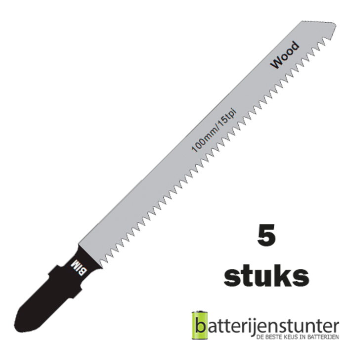 Zaagblad decoupeerzaag hardhout 75mm 15 TPI longlife