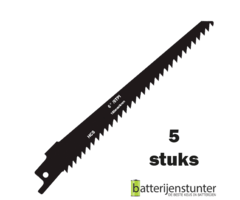 Zaagblad reciprozaag hout 150mm 6 TPI