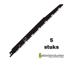 Zaagblad reciprozaag hout 240mm 5 TPI