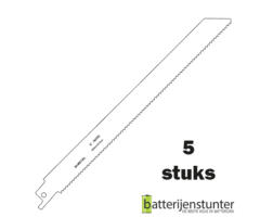 Zaagblad reciprozaag universeel hout en metaal 225mm 10 TPI