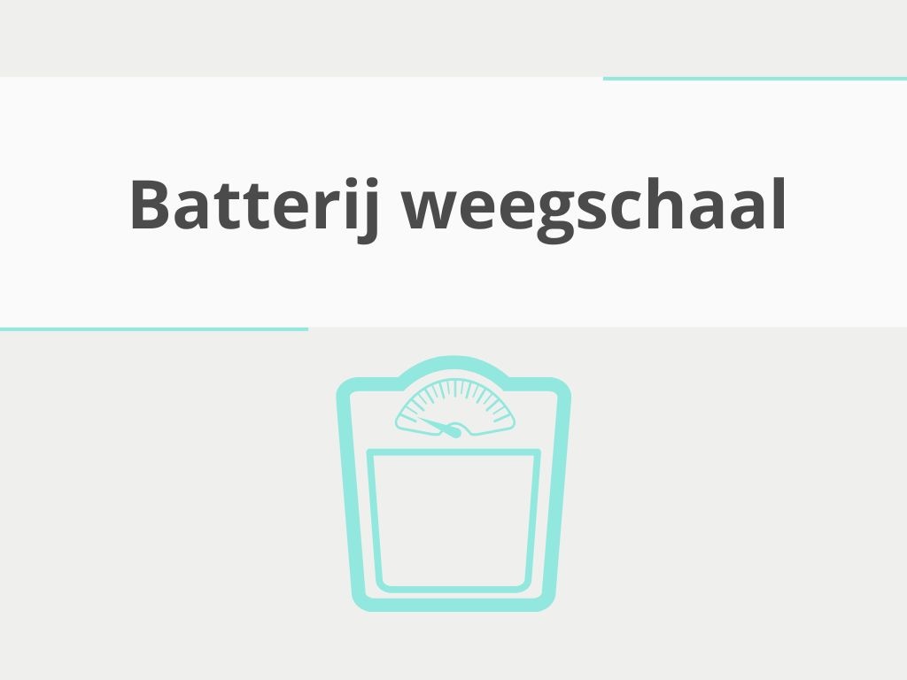 Batterij weegschaal