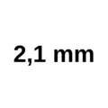 Boor 2,1 mm