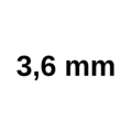 Boor 3,6 mm