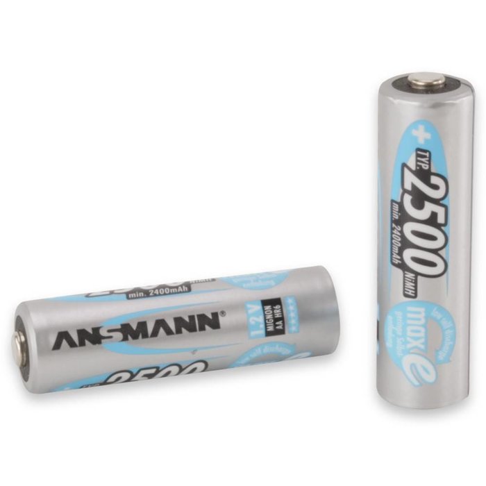 Ansmann oplaadbare AA batterijen 2500mAh 4 stuks