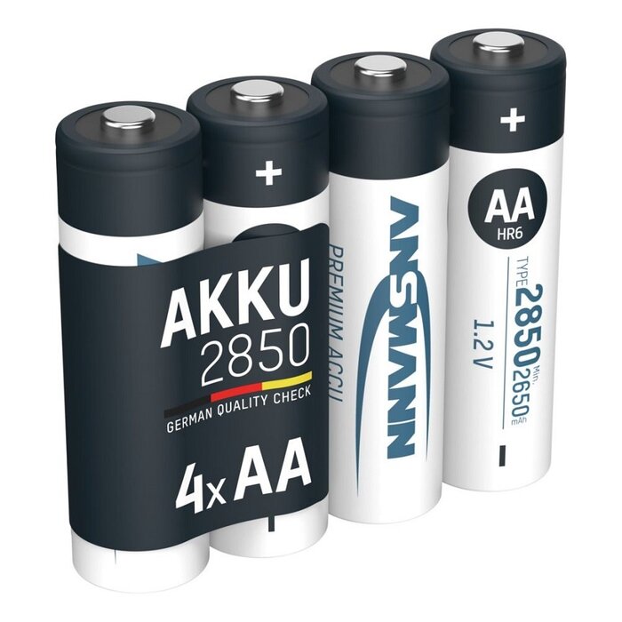 Ansmann oplaadbare AA batterijen 2850mAh 4 stuks
