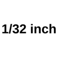 1/32 inch metaalboor