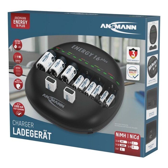 Ansmann batterijlader energy 16 plus NiMH