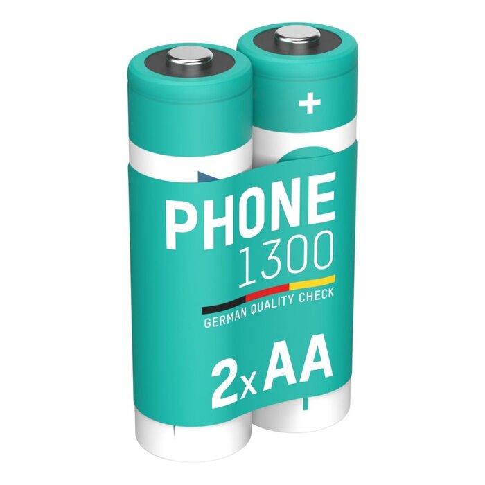 Ansmann oplaadbare AA batterijen 1300mAh DECT 2 stuks