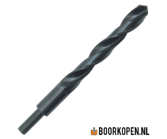 Metaalboor 12 mm HSS rolgewalst afgedraaid op 10 mm