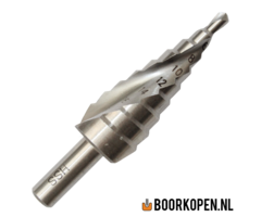 Stappenboor 4-20 mm met spiraal