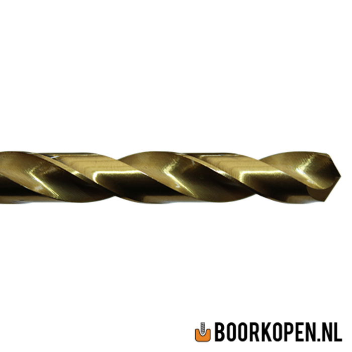Metaalboor 7,8 mm HSS geslepen titanium gecoat