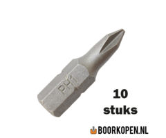 10 stuks phillips schroefbit PH1