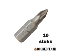 10 stuks pozidriv schroefbit PZ1