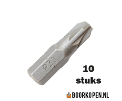10 stuks pozidriv schroefbit PZ3