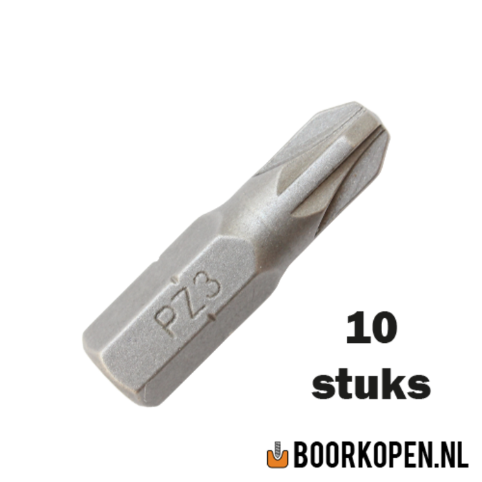 10 stuks pozidriv schroefbit PZ3