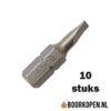 10 stuks platte schroefbit 0,5 x 4mm