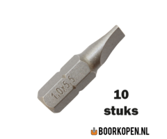 10 stuks platte schroefbit 1 x 5,5mm