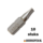 10 stuks platte schroefbit 1 x 5,5mm
