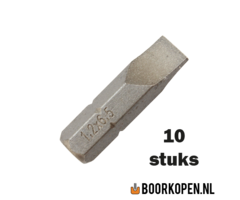 10 stuks platte schroefbit 1,2 x 6,5mm