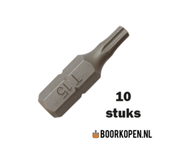 10 stuks torx schroefbit 15mm
