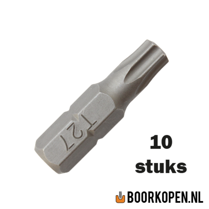 10 stuks torx schroefbit 27mm