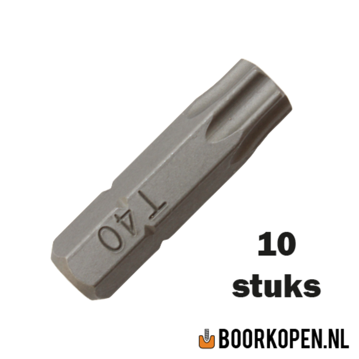 10 stuks torx schroefbit 40mm