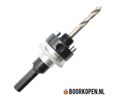 Snelwissel zeskant houder met veer metaal gatzagen 32-210 mm (9,5mm schacht)