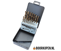 Cassette cobalt metaalboren 19 delig