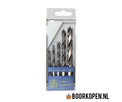 Cassette machinale houtboren 5 delig