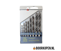 Cassette machinale houtboren 8 delig