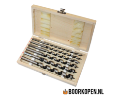 Cassette hout slangenboren 6 delig