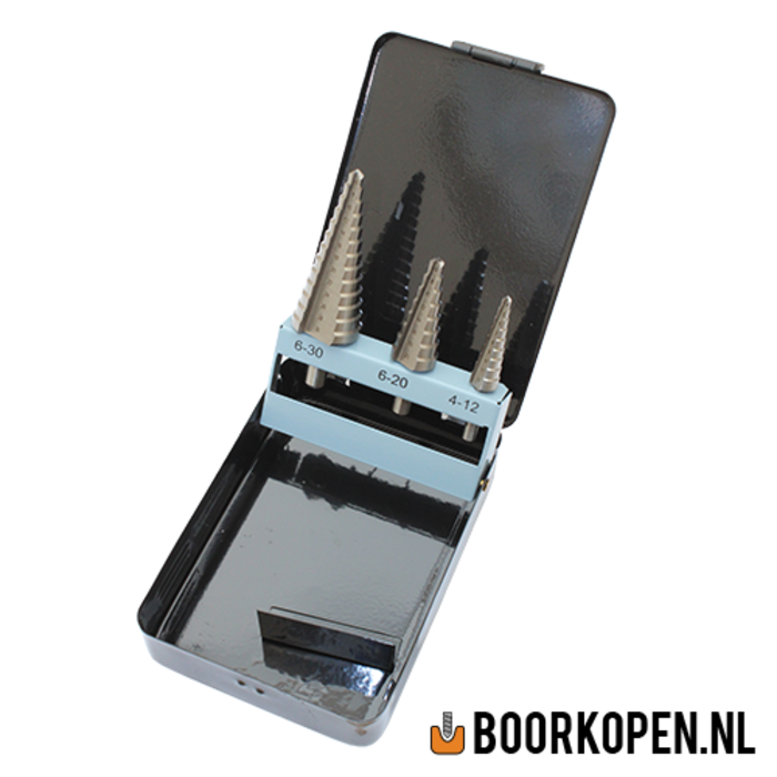 Getrapte borenset 3 delig