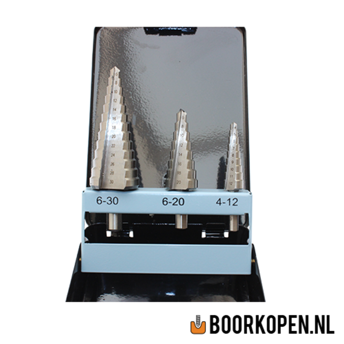 Getrapte borenset 3 delig