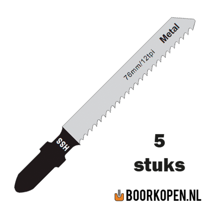 Decoupeerzaagjes voor metaal 50mm 12 TPI