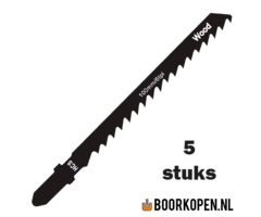 Zaagblad decoupeerzaag hout 75mm 6 TPI voor rechte zaagsnede