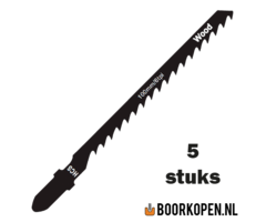 Zaagblad decoupeerzaag hout 75mm 6 TPI voor ronde zaagsnede